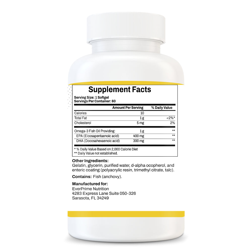 Enteric Coated Fish Oil 1000mg