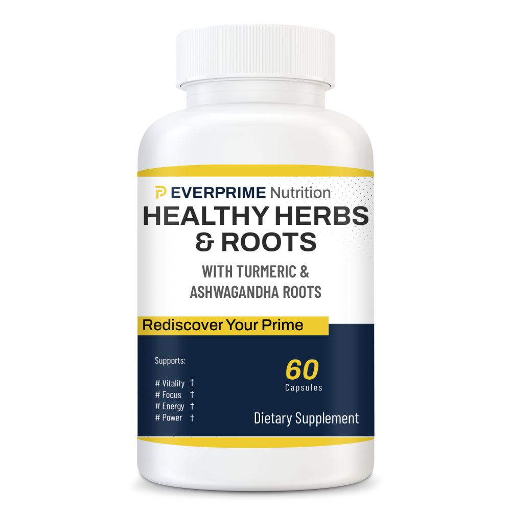 Healthy Herbs & Roots With Turmeric & Ashwagandha Roots